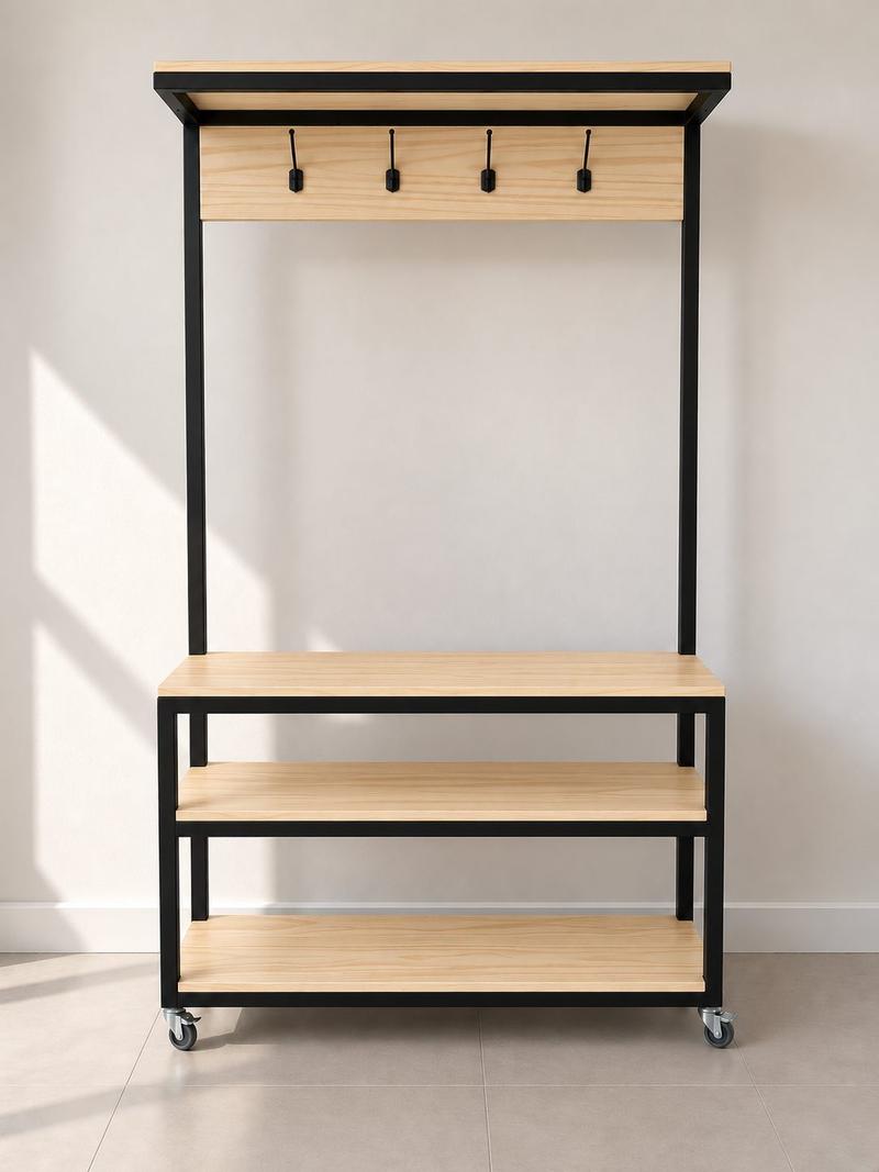 perchero-recibidor industrial · 180 x 100 x 30 · Córdoba — mueble a medida de RGM Soluciones