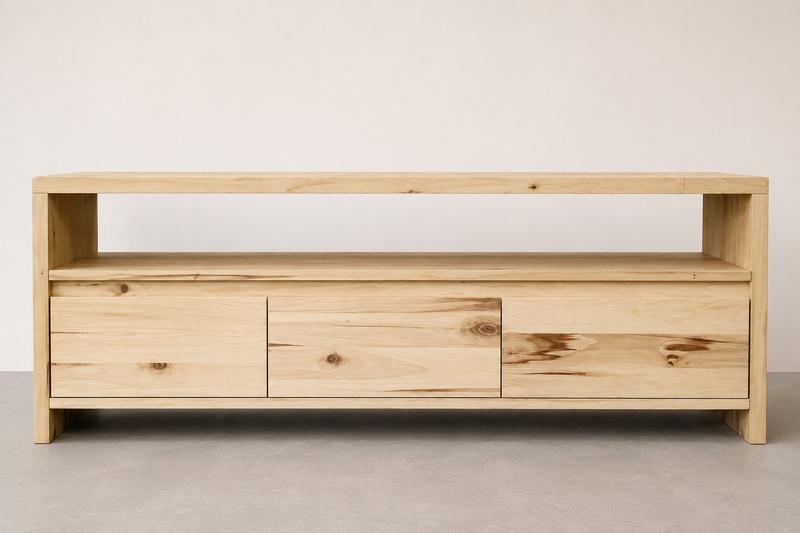 rack para tv con cajonera - álamo  · 160 × 60 × 40 cm · Córdoba — mueble a medida de RGM Soluciones