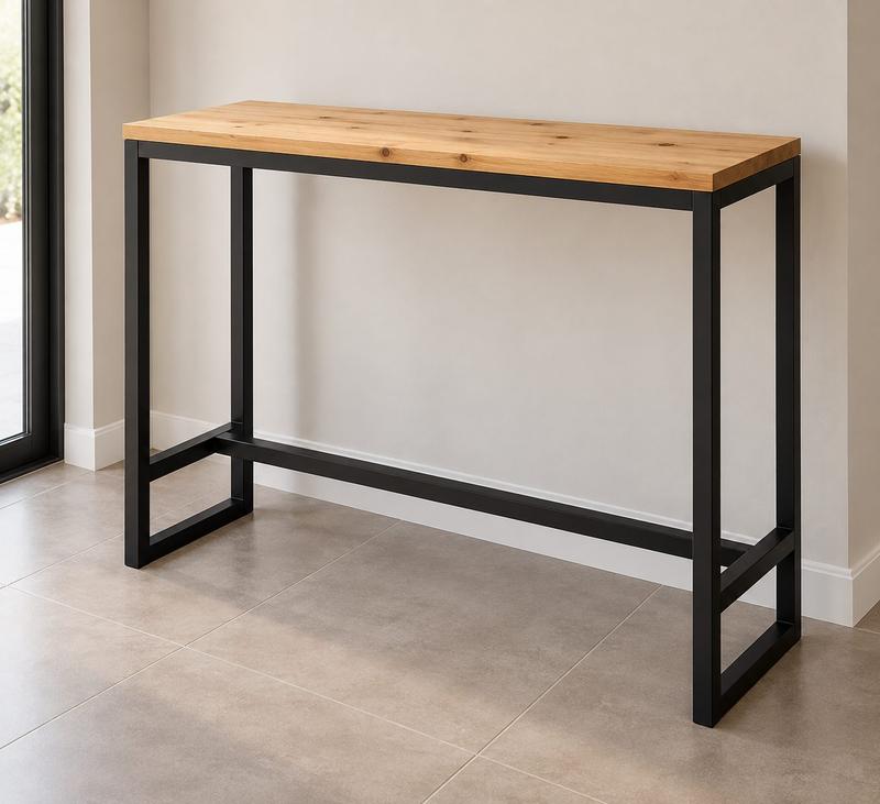Barra / desayunador industrial · 100 × 105 × 40 cm · Córdoba — mueble a medida de RGM Soluciones